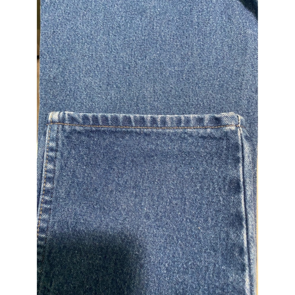 Wrangler 936DEN Cowboy Cut Slim Fit Jeans Blue Denim Mens 34x32 - Picture 3 of 5